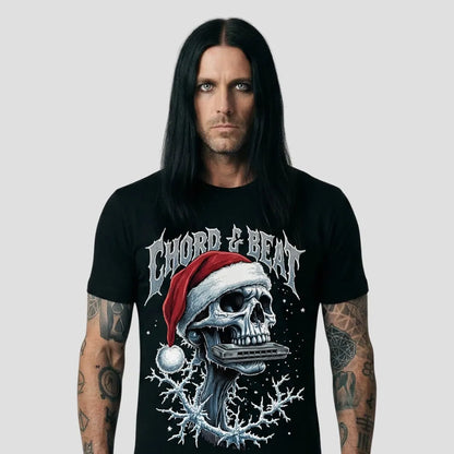 Christmas Skeleton Harmonica Tee