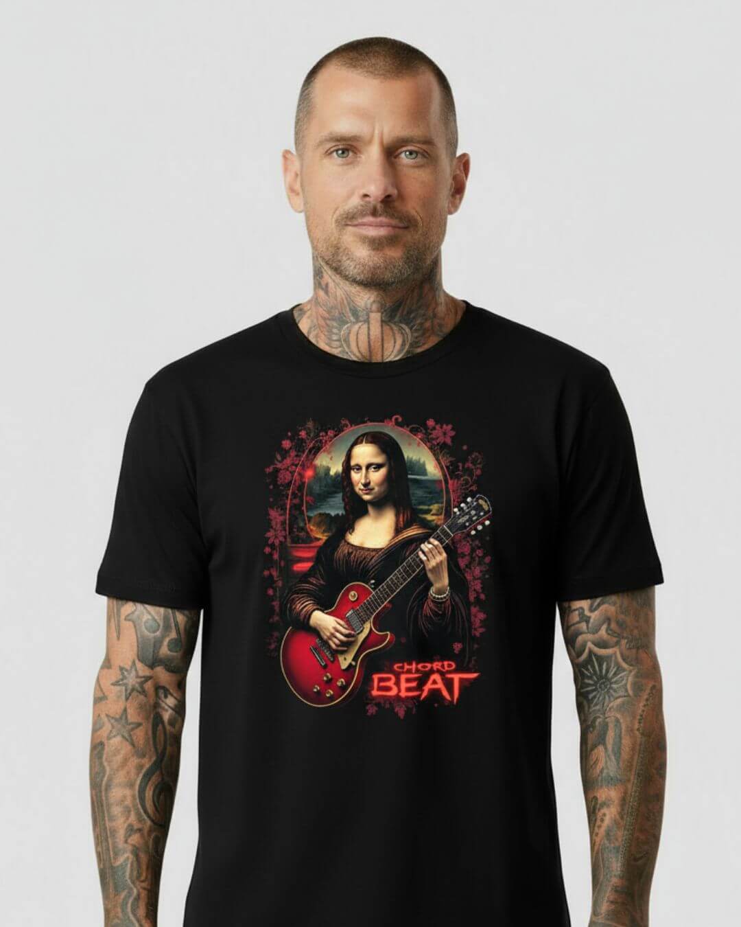 Gothic Mona Lisa Guitar Tee