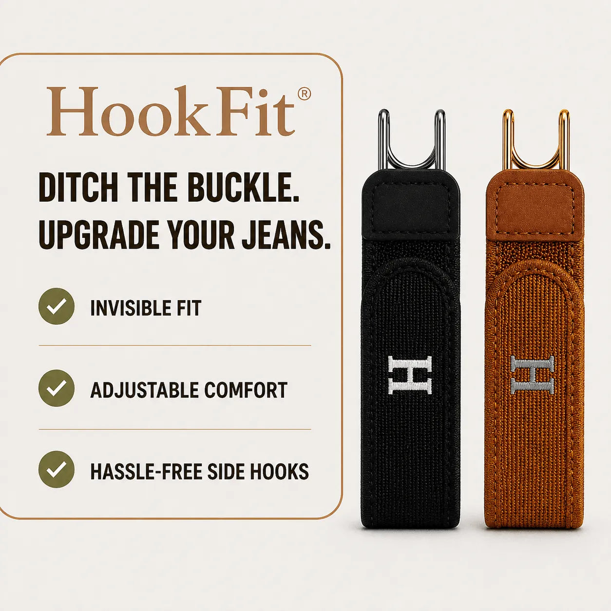 HookFit™ Buckle-Free Elastic Belt