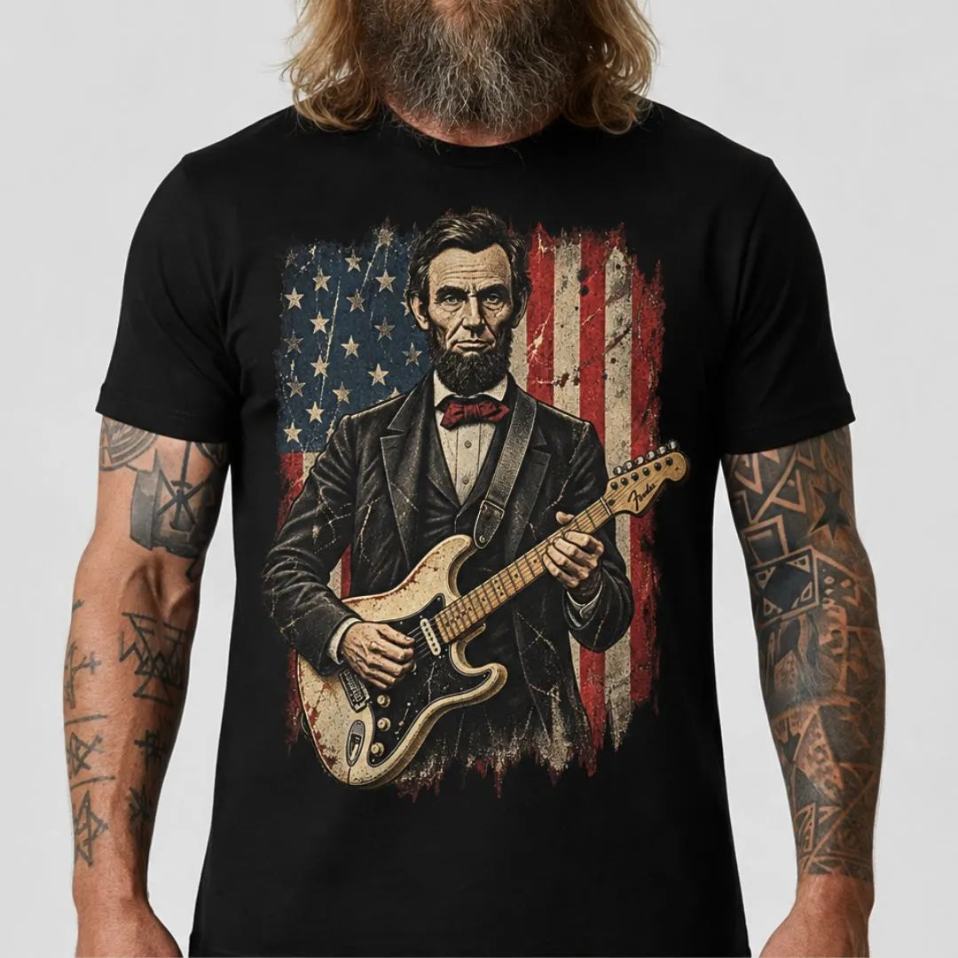 Lincoln Usa Flag Tee