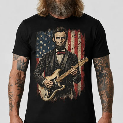 Lincoln Usa Flag Tee