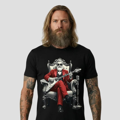 Merry Rockmas Santa Guitar Tee