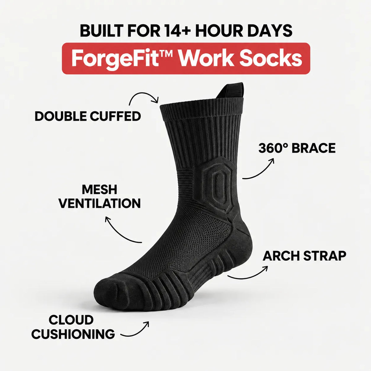 ForgeFit™ Premium Work Socks
